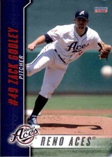 2016 Reno Aces Choice #17 Zack Godley Lexington South Carolina SC Baseball Card