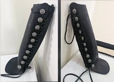 Beautiful Handmade Custom Hvy Leather Riding Half Chaps High-quality Reinforced 