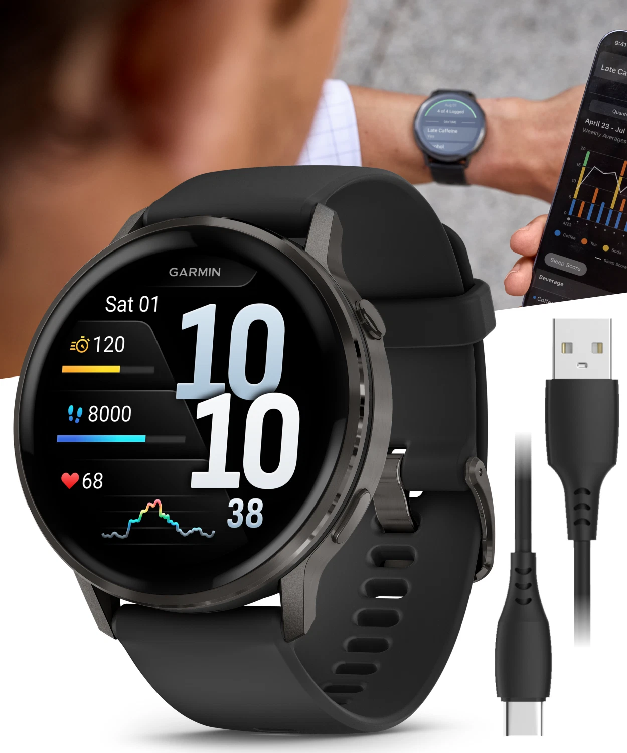 Garmin Venu 4 - 41/45mm AMOLED Advanced Health & Fitness GPS 