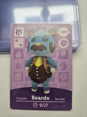 Beardo #249 Series 3 Animal Crossing Amiibo Card Mint