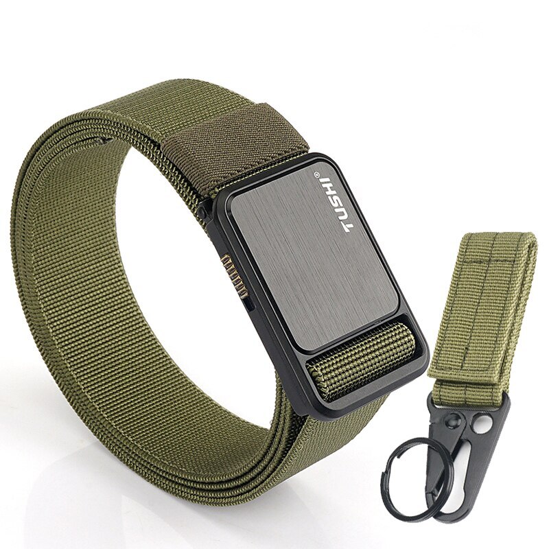 Cintura Elastico Militare con Fibbia Sgancio Rapido