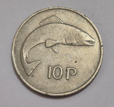 1969 Ireland Eire 10p  Coin, Large type