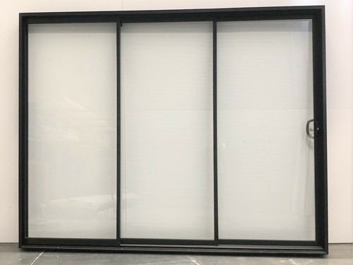 Aluminium Stacker Door 2100h x 2679w (NEW IN STOCK) WHITE SINGLE GLAZED - Picture 2 of 7