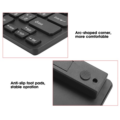New Wired Mini Japanese Keyboard USB Interface Desktop Mute Ultra Thin 78 Key Co - Picture 6 of 22
