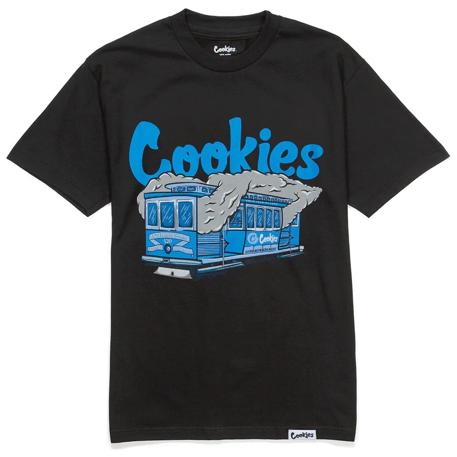 【 Cookies 】Tape Tee ロゴ Tシャツ NWT Cookies SF Cookies Cable Car T Shirt Black | eBay
