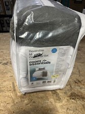 4 pc Twin/Twin XL Microfiber Reversible Room Essentials Comforter Set Grey New