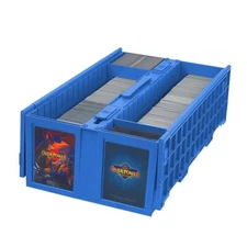 BCW Cards Bin For Trading Gaming Sport Toploader Magnet Shoe Box Capacity Blue