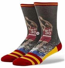 NEW Stance Men's NBA Legends Classics Crew Socks Multi - Kenny Smith US 9-13