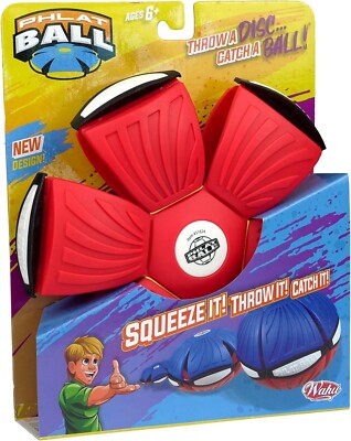 Phlat ball wahu Throw a disc ,catch a ball For Ages Red Blue