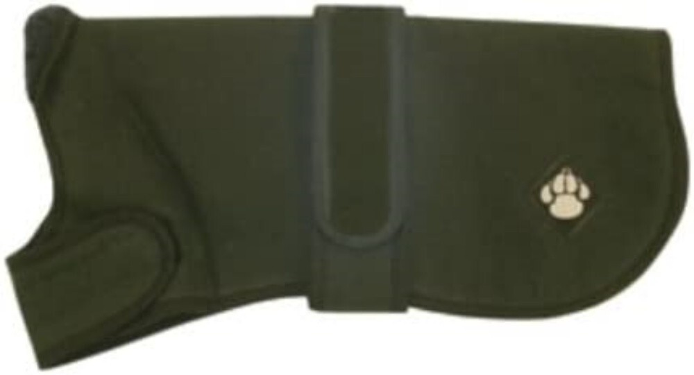 Danish Design Waxed Fleece  12""/30cm - Dog Coat  - Dog Jacket - Green