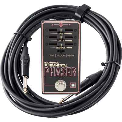 Walrus Audio Fundamental Phaser Pedal Effektpedal Gitarre Guitar Kabel Set