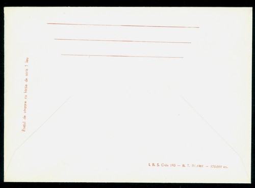 1961 Seagull,Roman Vase,VASILE ROAITA,Black Sea shore,Romania,rare PS cover - Picture 2 of 2