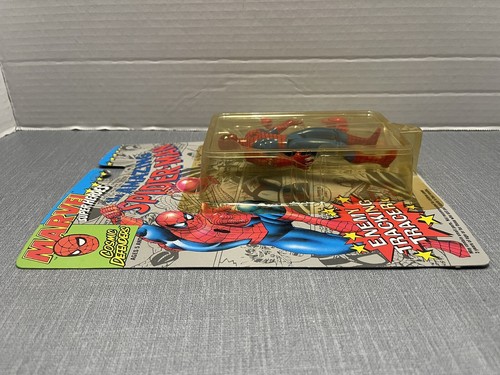 ¡Figura de Spiderman de superhéroes de Marvel! Toy Biz 1992 con rastreador de enemigos - Imagen 5 de 6