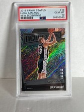 LUKA SAMANIC PARALLEL 2019-20 PANINI STATUS NEW BEGINNINGS Rookie PSA 10 RC