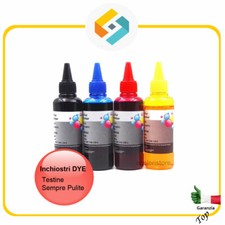 Ricarica inchiostri KIT 4 da 100ml stampanti  Brother Canon Epson HP