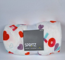 Love Hearts Plush Throw Blanket 50x60 Extra Soft Cozy Valentine's NWT