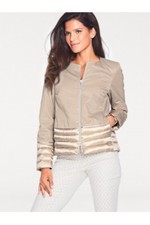 Ladies Ashley Brooke By Heine Lightly Padded And Quilted Trim Jacket Uk 8