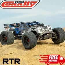 Team Corally Kagama 4 4S Brushless RC Monster Truck RTR 4x4 1/10 Basher Car Blue