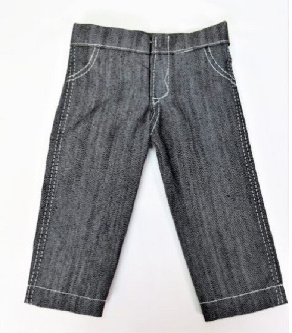 Separates, Dark Washed Jeans with Grey Stitching, For 18" Girl/Boy Dolls