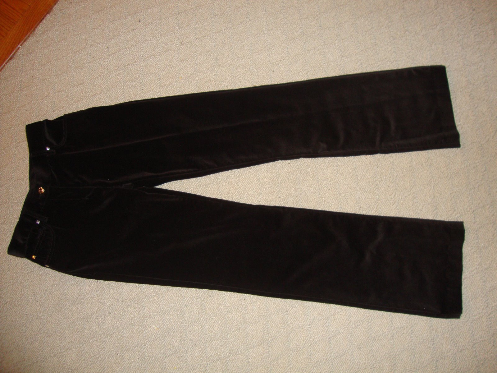 SPETTACOLARE SET DI JEANS E PANTALONI MARRONE VELLUTO YVES SAINT LAURENT NUOVI CON ETICHETTE $1.500