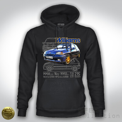 Clio Williams 2.0 16v Rally Legend WRC Group B Tuning RS Hoodie Sweatshirt