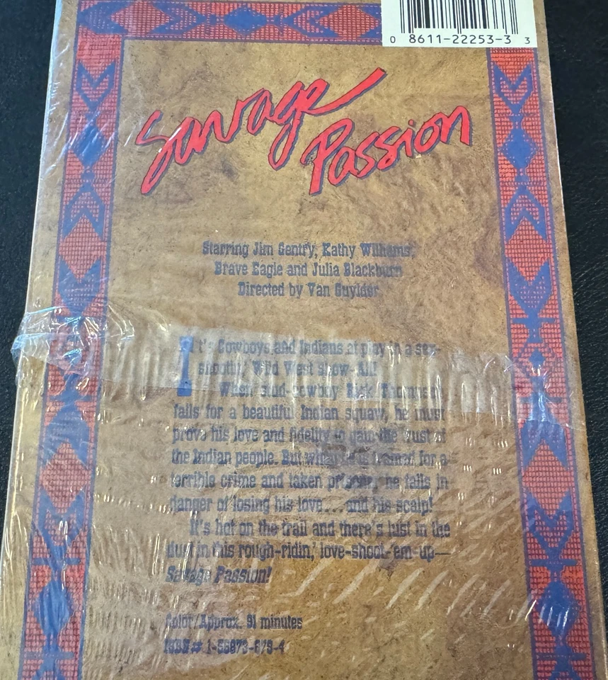 SAVAGE PASSION (VHS, 1990) - Originally Released in 1969 as THE RAMRODDER - RARE - Image 3 of 4