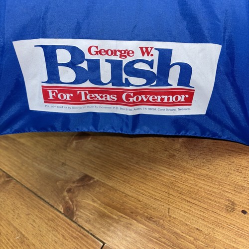 George W. Bush For Texas Governor Campaign Umbrella Memorabilia 1995 Merchandise - Picture 2 of 5