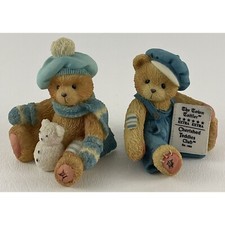Cherished Teddies Cub E. Bear Newspaper Jack January Enesco Charter 1990  s