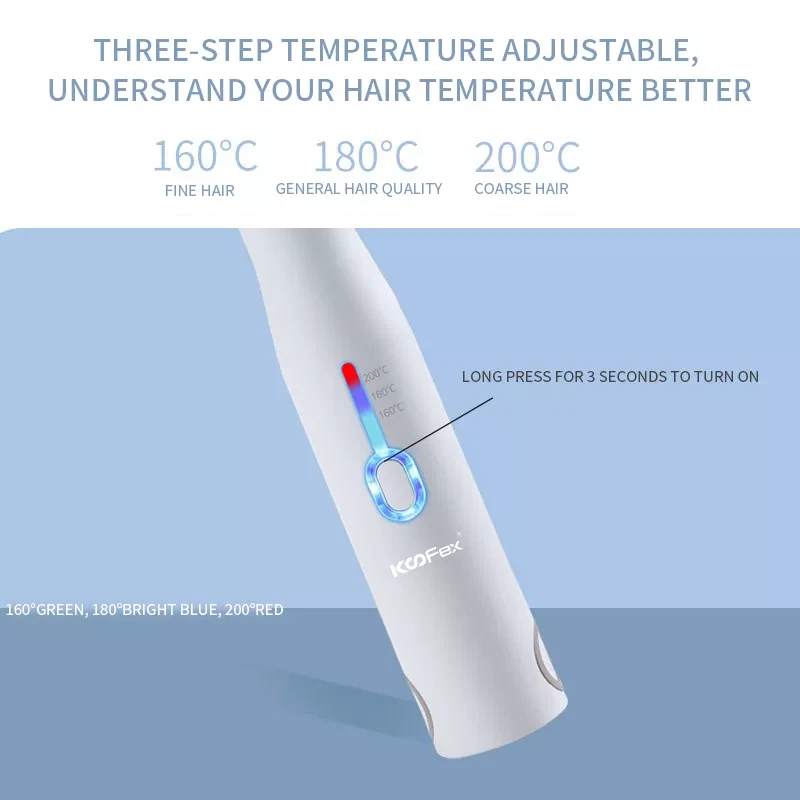 Cordless Flat Iron Travel Portable Fast Heating USB 2 In 1 Wireless Straightener - Image 3 of 4