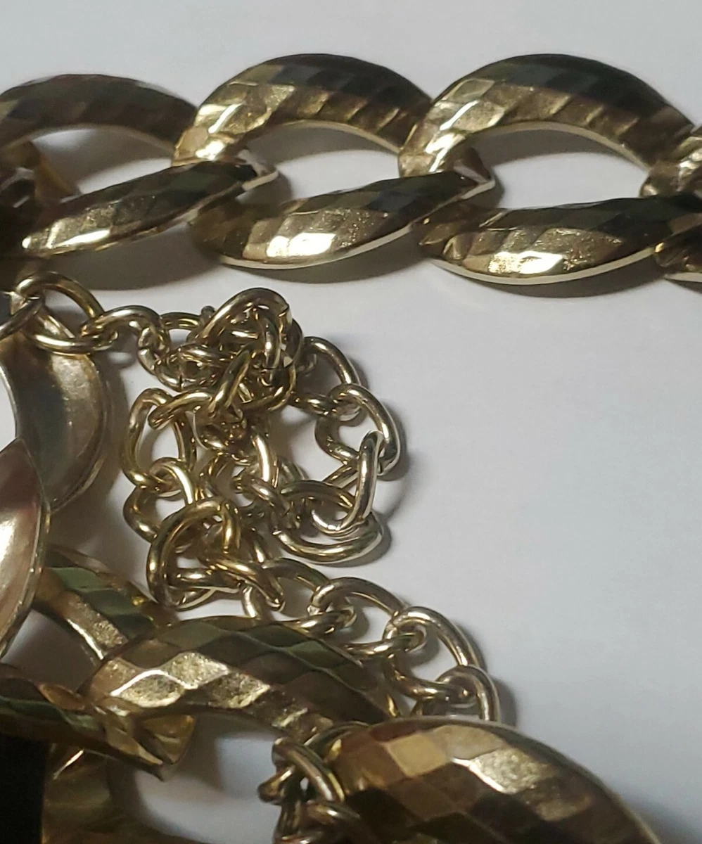 Steve Madden Women s Gold Chain Belt Size M L eBay