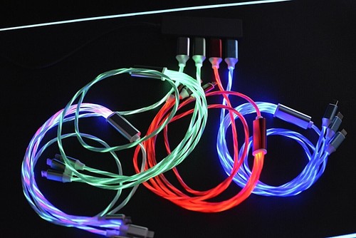 Universal LED Light-up Flashing Mini USB Charger Type-C Cable Cord Multi Micro - Picture 9 of 35