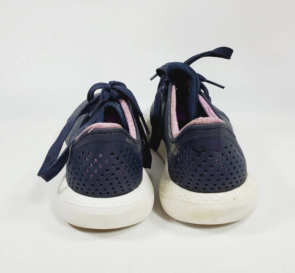 Women's Crocs Sneakers 205234 Blue Purole Size W7 - Image 3 of 4