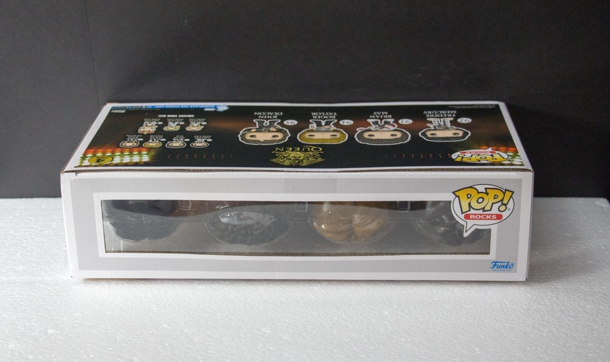 Funko Pop Rocks QUEEN 4 PACK Freddie Mercury Brian May Roger