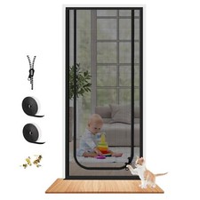 Reinforced Cat Screen Door Fits Door Size 38''x 82'' Heavy Duty Pets Proof Sc...