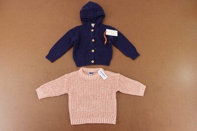 Baby Size 6-9 Months EGG Blue Hooded Cardigan Old Navy Pullover
