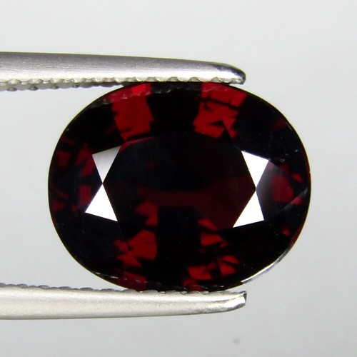 3.90Cts GENUINE OVAL SHAPE NATURAL ALMANDINE GARNET LOOSE GEMSTONE - Picture 3 of 3