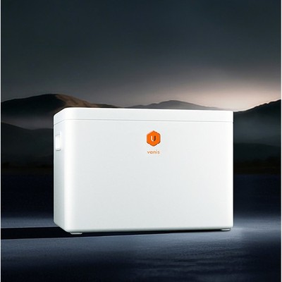 10-Day Ice Retention Cooler, 30QT Vacuum Camping Cooler w/ PCM, White Portable