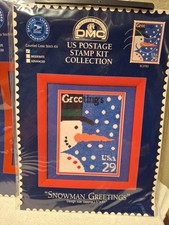 New DMC US Postage Stamp Kit Christmas Stamps...