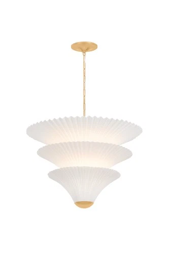 Corbett Lighting 533-28 Belluno 2 Light 28"W Waterfall Chandelier - Gold - Picture 2 of 2