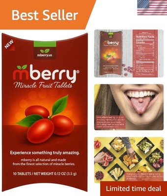 Fun and Healthy Miracle Berry Tablets - 10 Count for Sweet Flavor Adventures