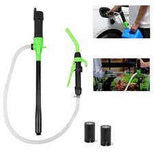 Portable Battery Powered Fuel Transfer Pump 2.4 GPM Gas Diesel Water Oil Siphon