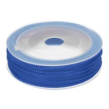 Trim Cord Rope 3mm Nylon Twisted Braid Trim Rope 0.12" 7.6 Yards Deep Blue