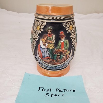 Frohsinn Und Heiterkeit Willkommen Allezeit E. Bay Germany Stein without Lid