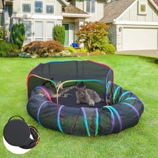Outdoor Cat Enclosure, 2-in-1 Pop-up Portable Catio Playground Foldable Cat...