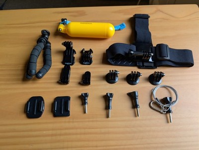 HUGE Lot of GoPro Mounts & Accessories - Head Strap, Floating Handle, Tripod & M