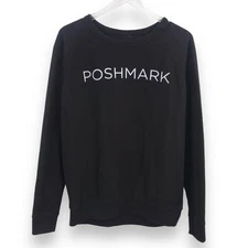 Delta Apparel POSHMARK Logo Sweatshirt L Womens Crew Neck Raglan Sleeve Pullover