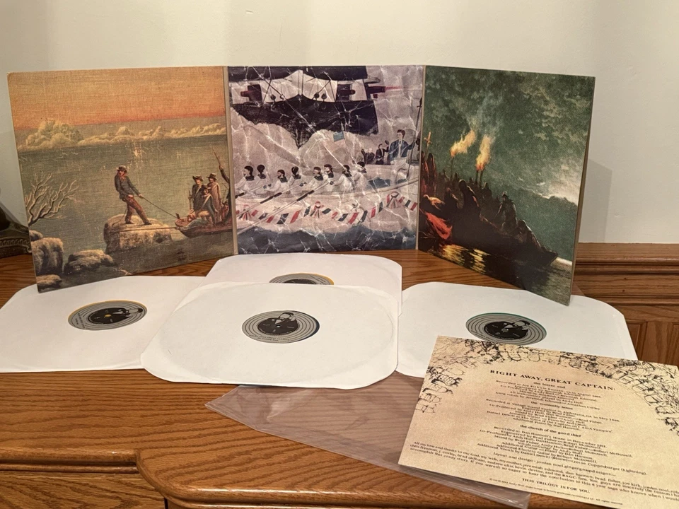 Right Away Great Captain! Trilogy 4xLP Set SIGNED/Numbered #536/1000 - Image 4 of 4