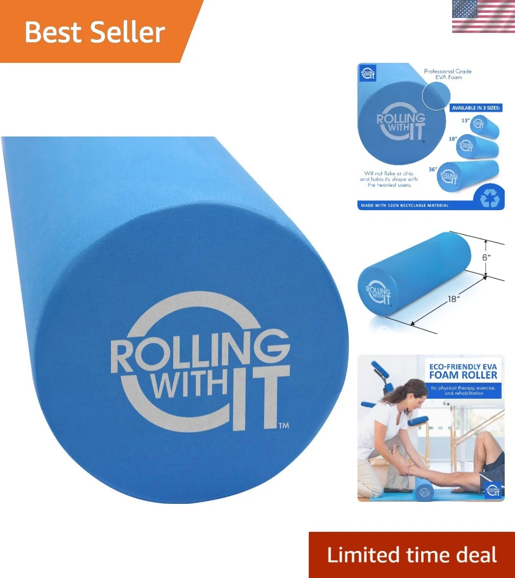 Eco-Friendly 18" Foam Roller for Effective Muscle Recovery & Pain Relief
Opens in a new window or ta