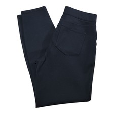 Spanx The Perfect Pant Ankle Back Seam Skinny Womens L Black Ponte Waist Shaping