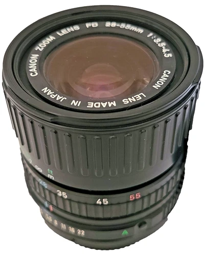 Canon NFD FD 28-55mm f/3.5-4.5 MF Zoom Lens No. 46824 Excellent